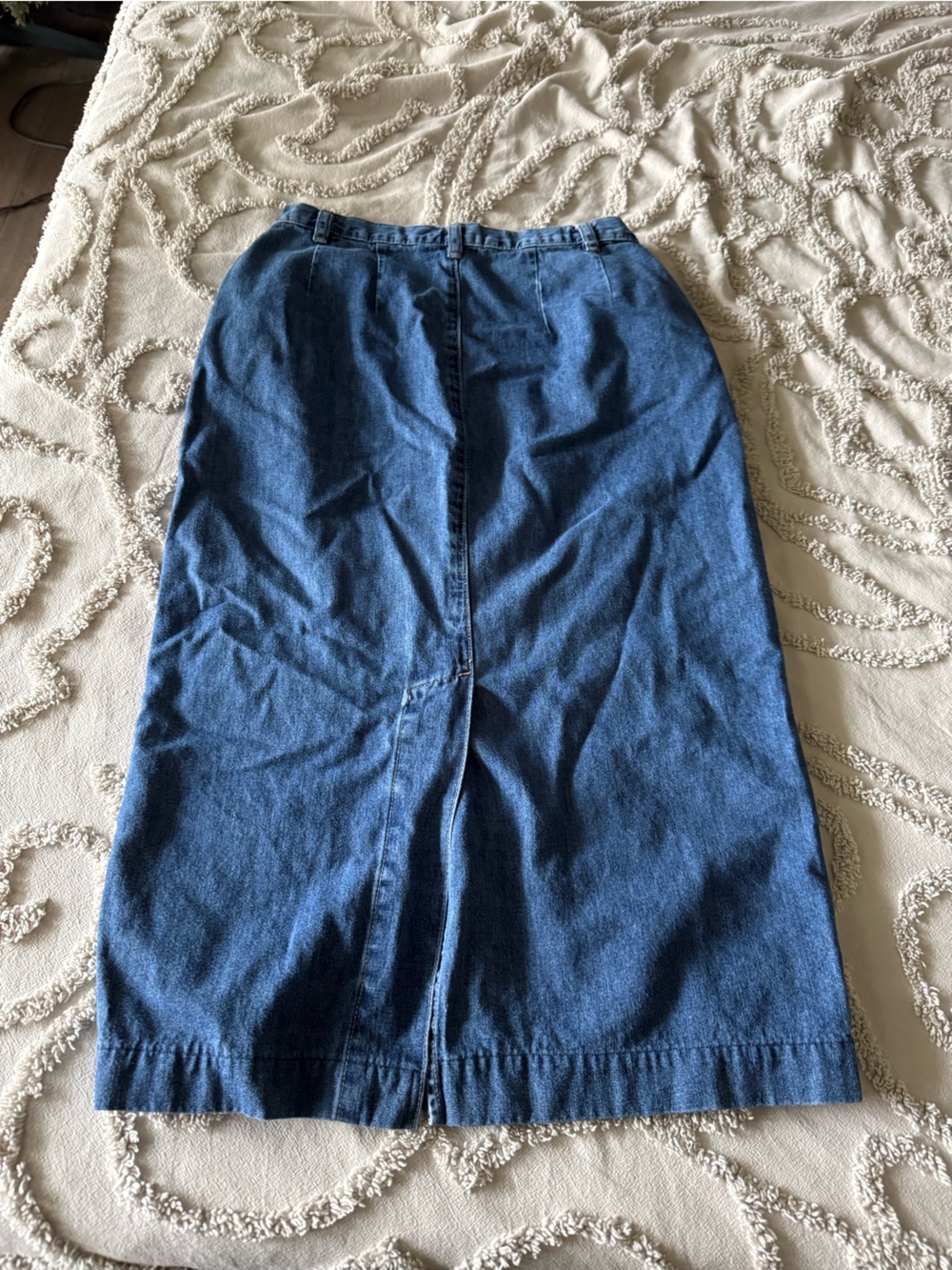 Gap Button-Front Denim Knee-Length Skirt in Blue - Picture 4 of 4